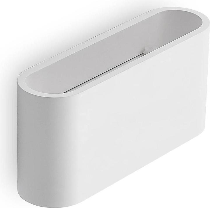 Produktbild Lindby Mavora Wandleuchte aus Gips, abgerundet (G9)