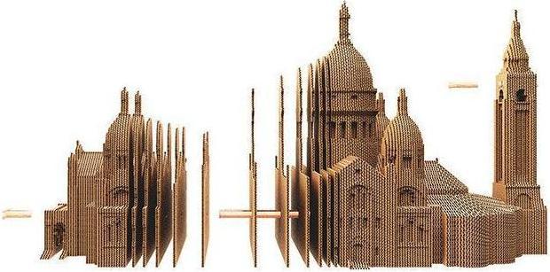 Produktbild Cartonic Sacré-Coeur de Montmartre - 3D Modell aus Karton