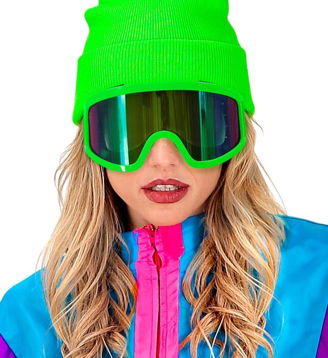 Produktbild Widmann Neon Grüne 80er Jahre Skibrille