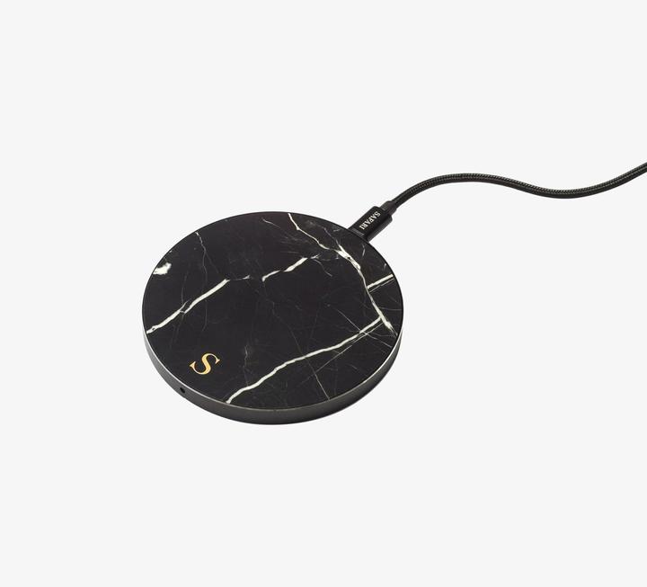 Produktbild Safari Selection Ladestation CIRCLE MARBLE schwarz/klein gemustert (10 W)