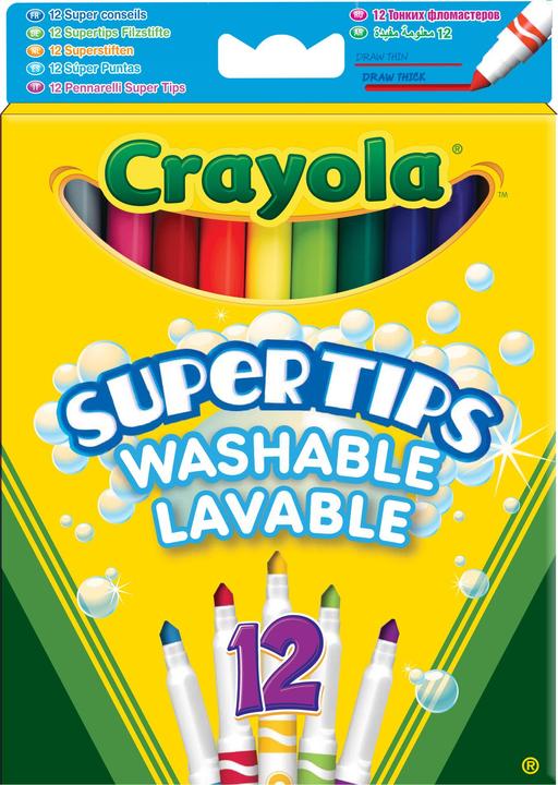 Image du produit Crayola Marqueur avec Super-Point (Multi, 12 x)