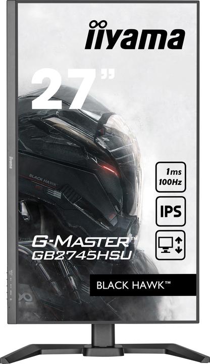 Actual product image iiyama GB2745HSU-B1 G-Master 68.58cm 27inch ETE IPS FHD Black Hawk 100Hz 250cd/m2 1ms HDMI DP USB-HU (1920 x 1080 pixels, 27")
