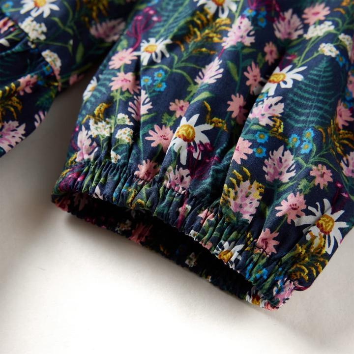 Produktbild VidaXL Kinderkleid mit Langen Ärmeln Dunkelblau 104,Material: 100 (104)