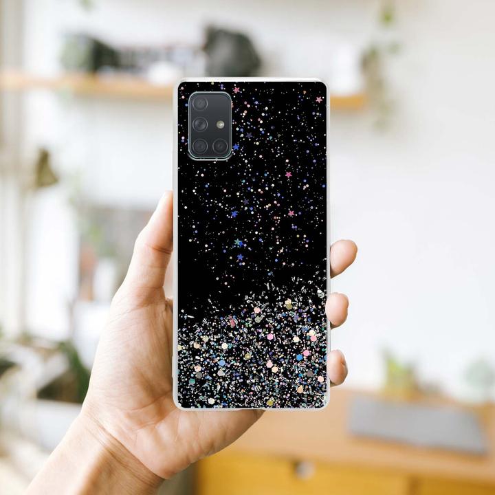 Image du produit Cadorabo Couverture TPU paillettes scintillantes (Samsung Galaxy A71)