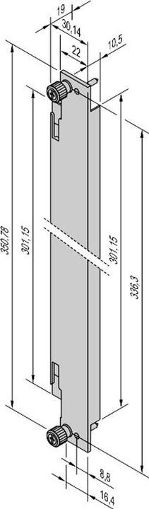 Produktbild Schroff AdvancedTCA-Frontplatten für IEA-Griff für Druckgussendstück - FRONTPL.8