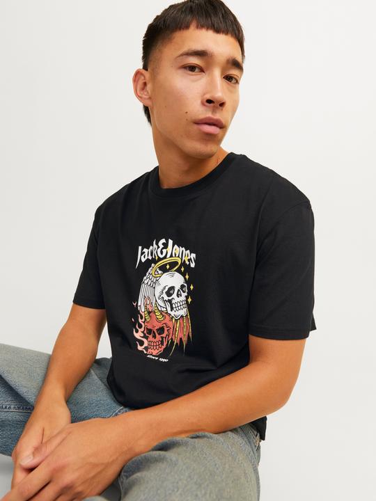 Image du produit Jack & Jones Jorseven Skull Tee Ss Crew Neck Sn (XS)