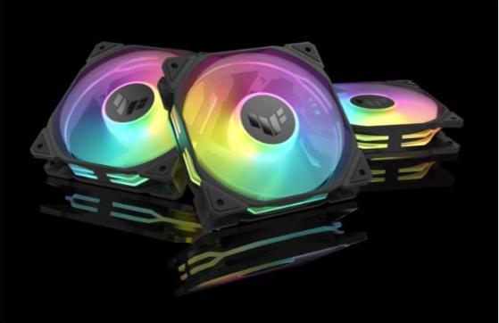 Actual product image ASUS Fan TUF GAMING TR120 FAN ARGB BLK 3IN1 (120 mm, 3 x)