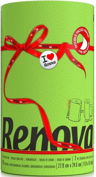 Actual product image Renova Kitchen roll 1 roll 120 sheets per roll, sheet size (1 x)