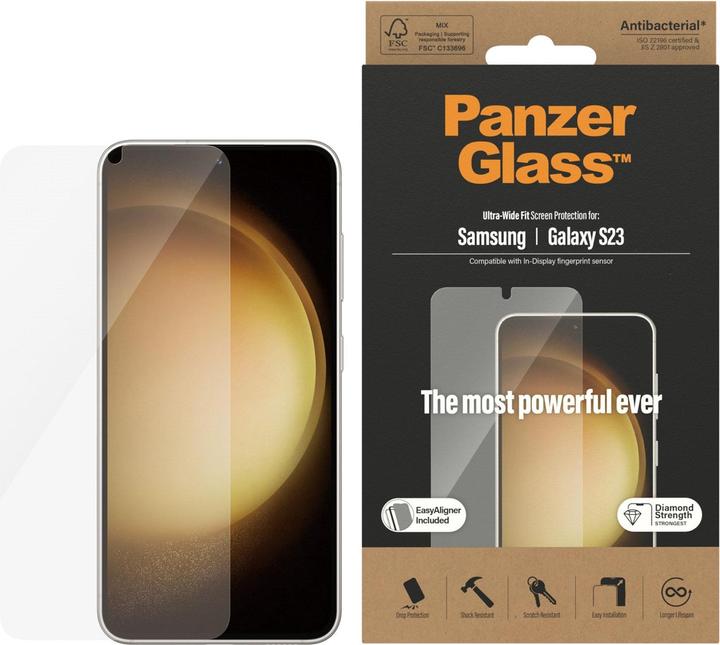 PanzerGlass Ultra Wide (1 Piece, Samsung Galaxy S23)