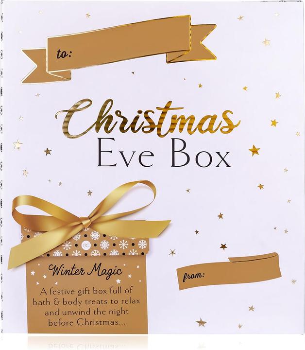 Accentra Christmas Eve Box WINTER MAGIC für einen entspannten Vorweihnachtsabend, inkl. 200ml Schaumbad, 60g
