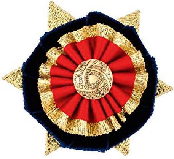 Navy blue, Red, Gold