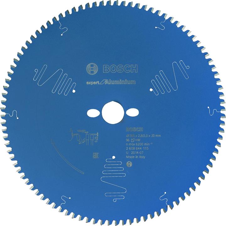 Bosch Professional Zubehör Kreissägeblatt Expert for Aluminium, 305 x 30 x 2,8 mm, 96