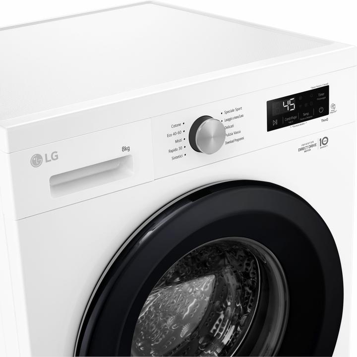 Actual product image LG F4NX1008NWK 8 Kg Washing Machine Class A (8 kg, Left)