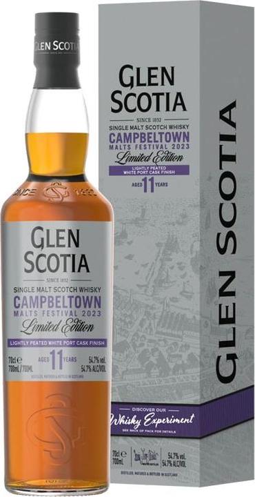 Produktbild Glen Scotia 11 Jahre Lightly Peated Campbeltown Malts Festival Edition 2023 0,7 Liter 54,7 % Vol. (Single Malt)