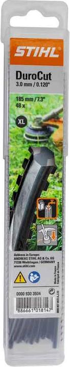 Actual product image Stihl 9303504 Thread pieces XL serrated 185mm x 3mm (Weed whacker, Trimmer line + line spool)