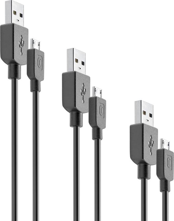 Produktbild Cellularline Multipack Cables - MICRO USB (1.20 m)