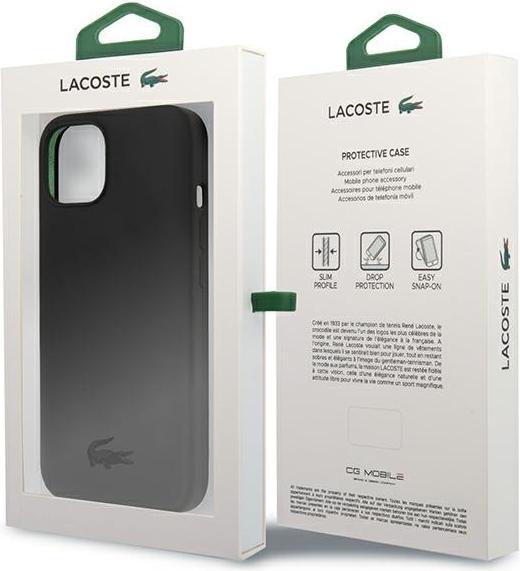 Produktbild Lacoste LCHCP13SSK iPhone 13 mini 5,4" czarny/black hardcase Silicone (Apple iPhone 13 mini)