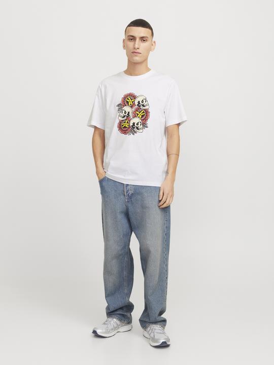 Image du produit Jack & Jones Joranatomy Skull Tee Ss Crew Neck Ln (M)