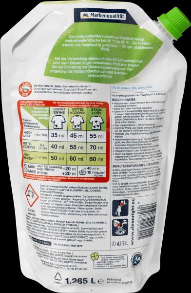 Actual product image dm Denkmit Heavy duty detergent nature (Liquid)