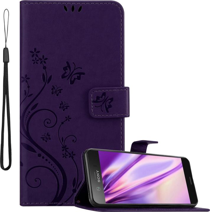 Actual product image Cadorabo Flower Book Case for Sony Xperia XZ1 COMPACT (Sony Xperia XZ1 Compact)