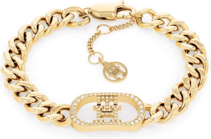 Tommy Hilfiger Luxury Gold Plated Monogram Bracelet 2780895