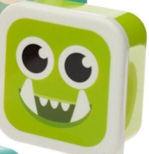Produktbild Puckator Znüniböxli (3er Set) BPA-frei Zvieriböxli, Lunchböxli, Brotboxen Monstarz Monster Motiv