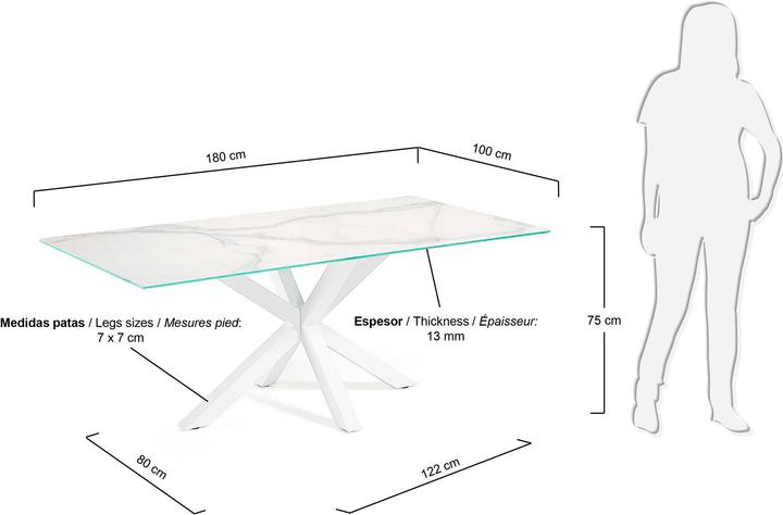Actual product image Kave Home Argo (100 x 180 cm)