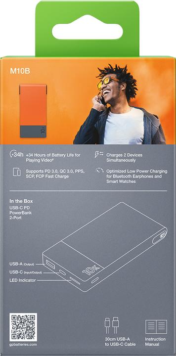 Produktbild GP Batteries GP M2 Series PowerBank (10000 mAh)