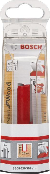 Produktbild Bosch Professional Zubehör Nutfräser Expert for Wood, Carbide, 8 mm, D1 16 mm, L 31,8 mm, G 66 mm