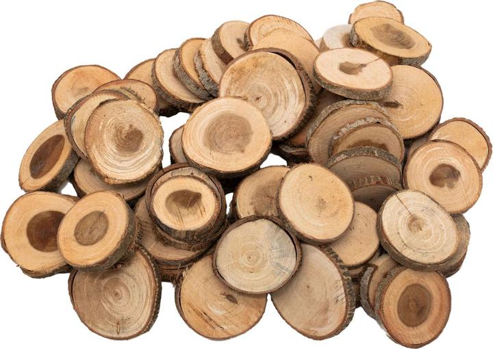 Immagine prodotto Colorations Colorazione - Dischi di legno non lavorati da 3 a 5 cm, 1 kg