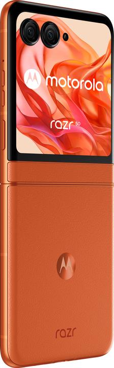 Produktbild Motorola Razr 50 (256 GB, Spritzige Orange, 3.60", SIM + eSIM, 50 Mpx, 5G)