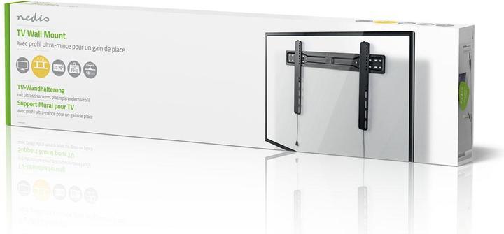Actual product image Nedis Fixed TV wall mount - 37-70" - Max. 35 kg - Ultra slim - Automatic spring reverse (Wall, 70", 35 kg)