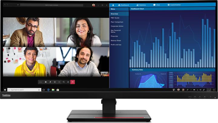 Productafbeelding Lenovo ThinkVision P34w-20 (3440 x 1440 pixels, 34.14")