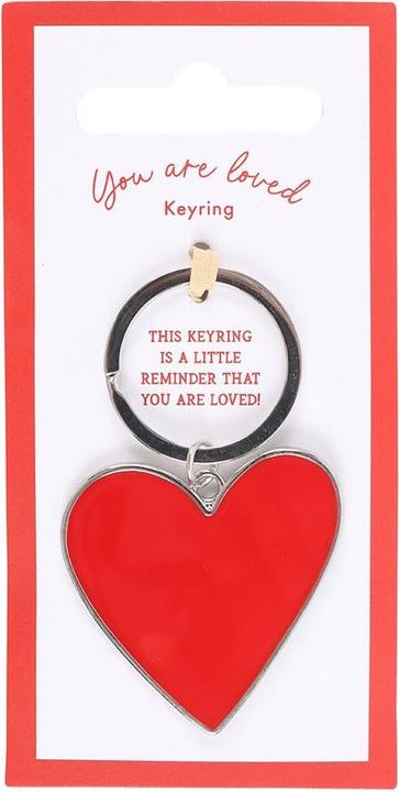 Actual product image Something Different You Are Loved Heart Keyring
