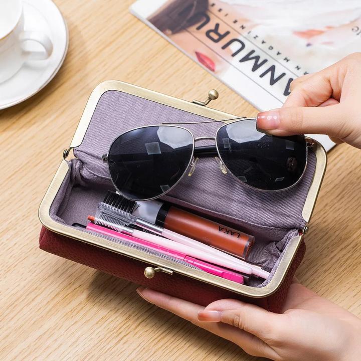 Immagine prodotto Only-Bags.Store Brillentasche aus Leder Clip Aufbewahrungsbeutel für Sonnenbrillen