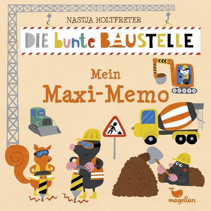 Maxi-mémo chantier coloré (Allemand)