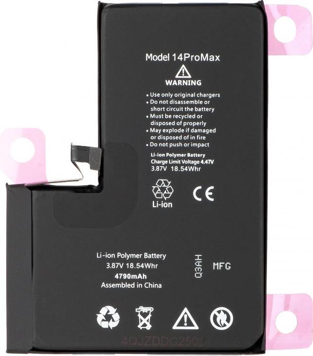 Actual product image Aftermarket Akku für iPhone 14 Pro Max, 4323mAh Diagnostic