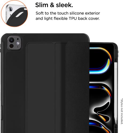 Actual product image Eiger Folio Case with Stylus Holder Black Storm 250m Stylus Case Black (iPad Pro 11 2024 (M4))