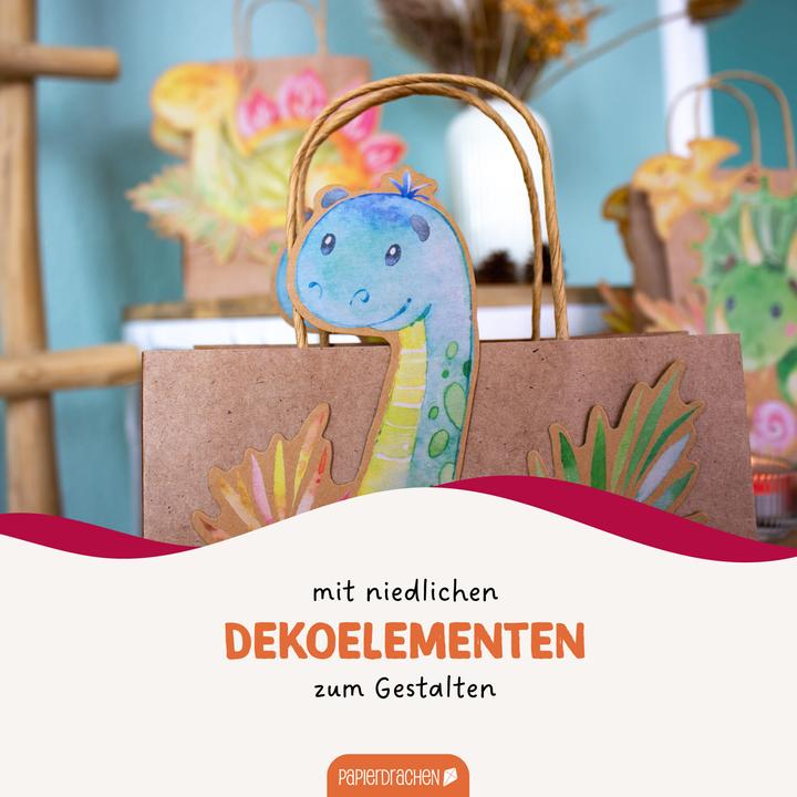 Produktbild Papierdrachen 3 Kinderlaternen Dino - Set 5