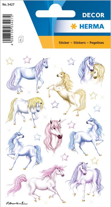 Produktbild HERMA Sticker Einhorn