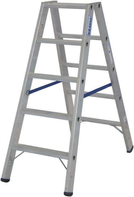 Produktbild Krause Alu-Stufendoppelleiter, ohne Rollen (Gerüst, 130 cm)