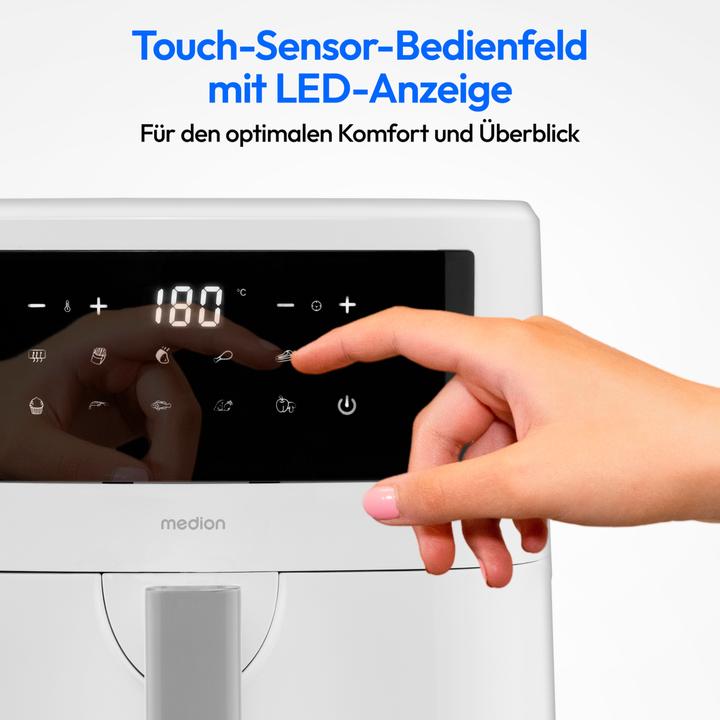 Produktbild Medion MD 11750 Life P10 XL Duo-Heissluftfritteuse 6,8 l, weiss