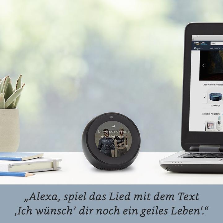 Actual product image Amazon Echo Spot (IFTTT, Amazon Alexa)
