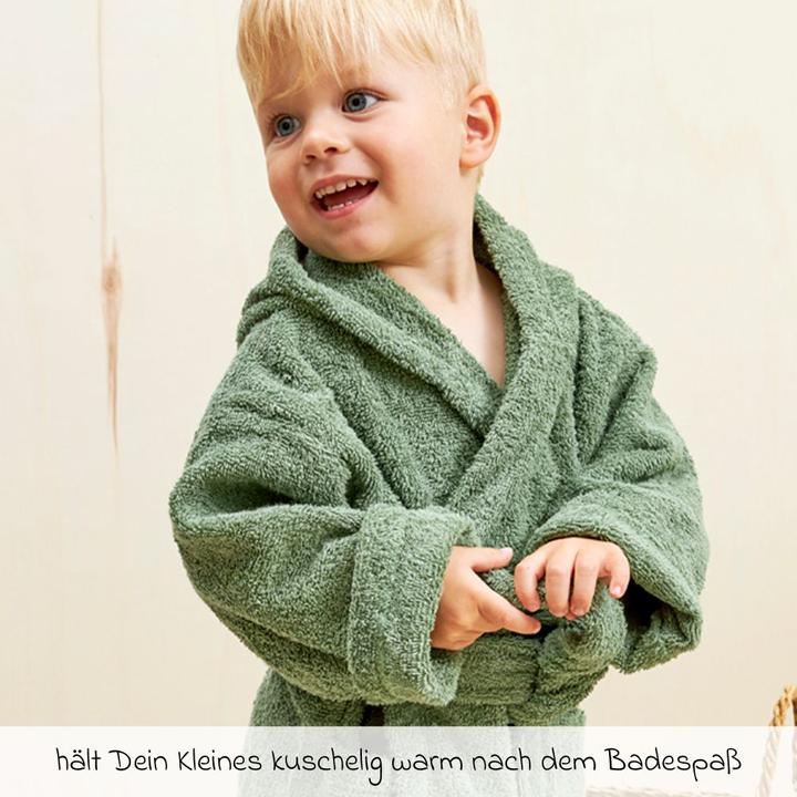 Actual product image Meyco Bathrobe mt 86/92 basic towelling forest green (86, 92)
