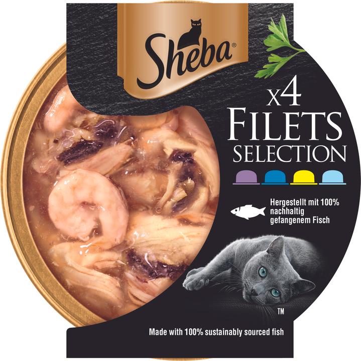 Actual product image Sheba Fillets Selection (Adult, 4 pcs., 240 g)