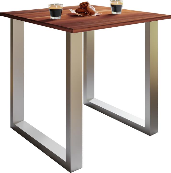 Image du produit VCM Table de salle à manger en bois Xona U argent (110 x 50 x 76 cm)