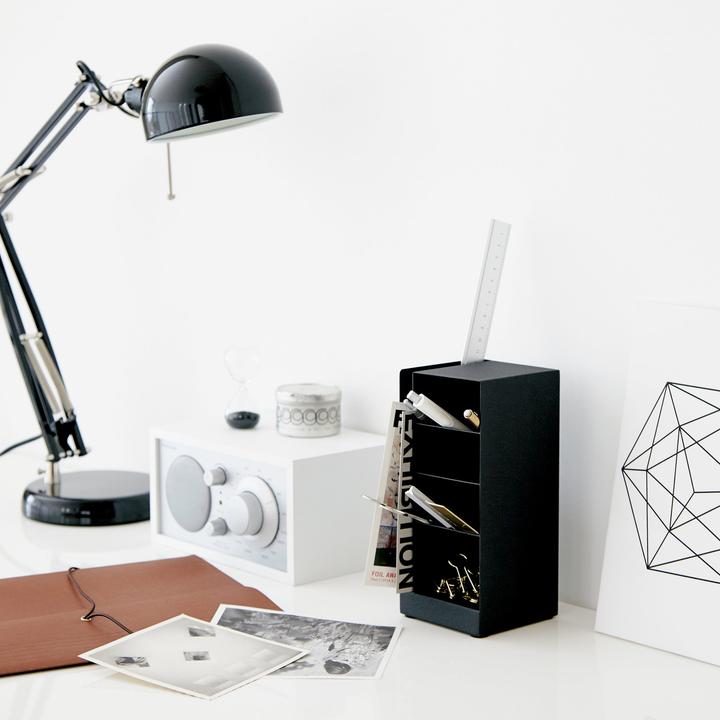 Actual product image Yamazaki Tower Pen Stand