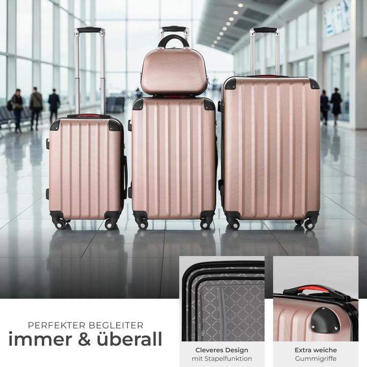 Actual product image tectake Suitcase Set Suitcases Trolleys Trolley Set Hardcase trolley (90 l, M (50 - 90l))