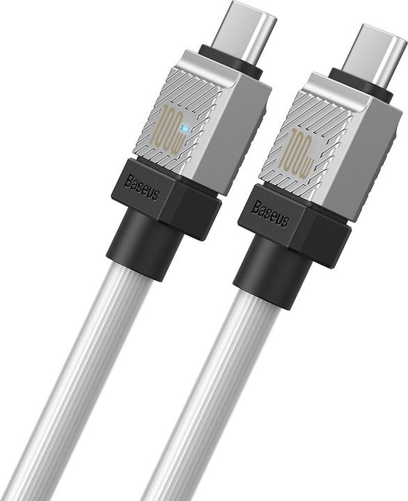 Immagine prodotto Baseus Cavo USB-C a USB-C CoolPlay, 100W, 1m (bianco) (1 m, USB 3.2 Gen 1, 100 W)