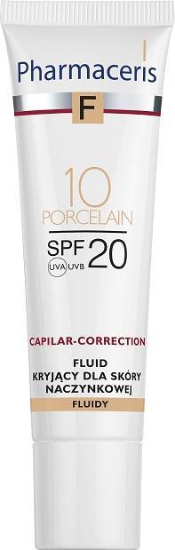 Actual product image Pharmaceris F, Noise liquid for capillary correction skin, SPF 20, 10 porcelain, 30 ml (10 Porcelain)